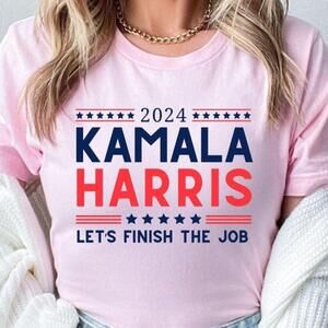 2024 Kamala Harris Let_S Finish The Job Shirt, President Kamala Harris 2024 Tee